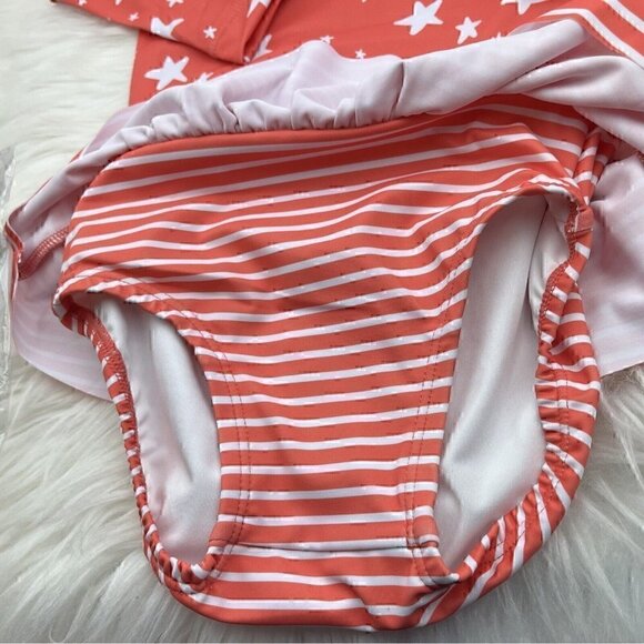 New HANNA ANDERSSON MOON AND BACK Rash Guard Skirted Set 18-24 Months Swim Set - Picture 6 of 9